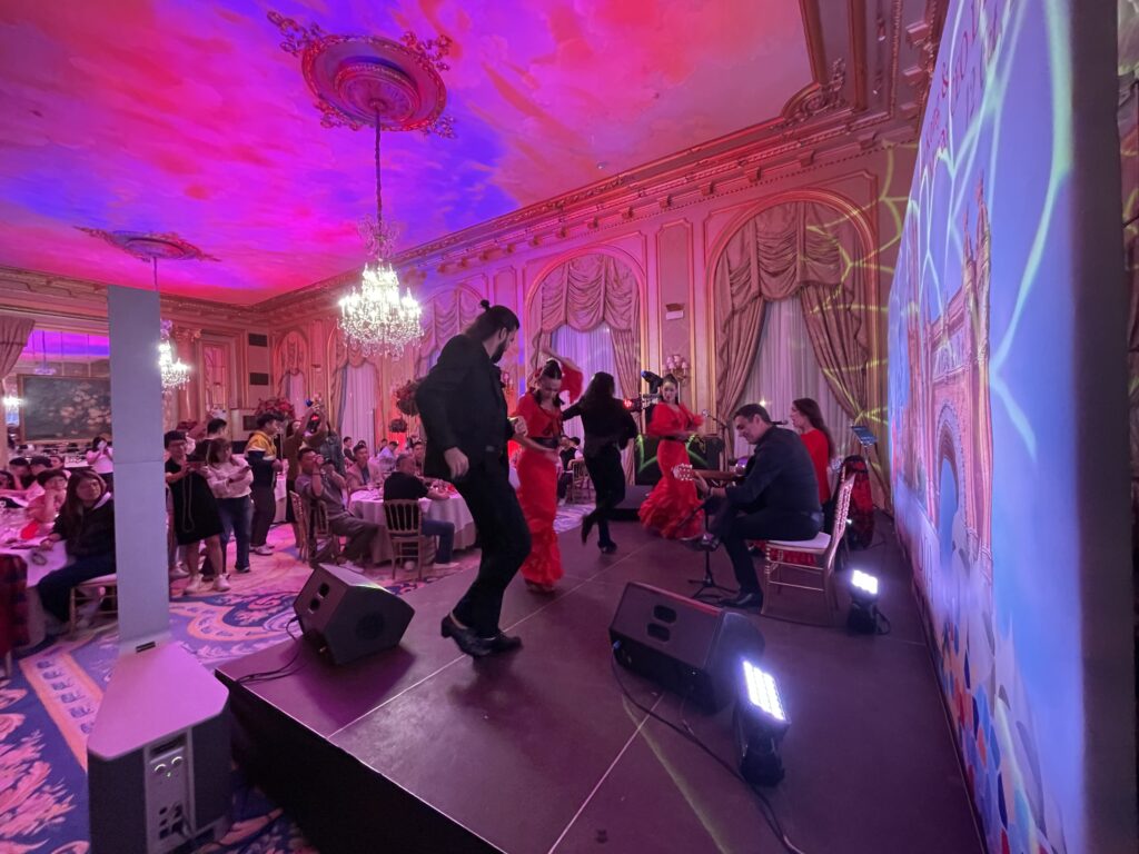 Live Flamenco show for corporate events in Barcelona gala dinner.