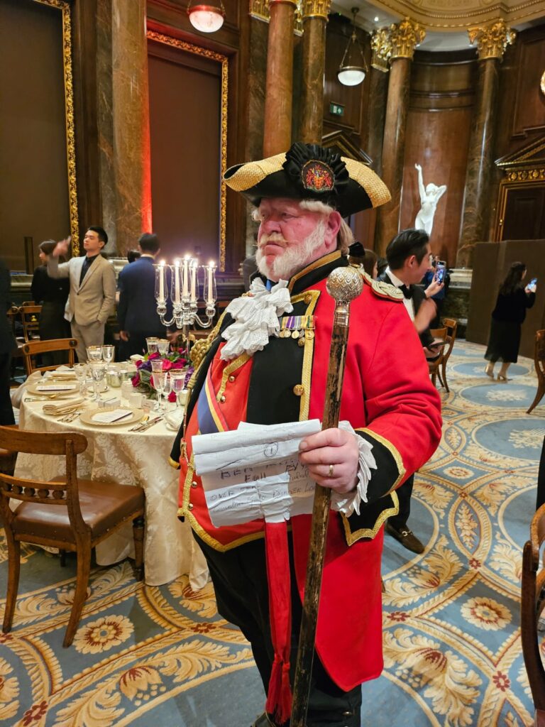 Town Crier London at Drapers Hall corporate event
