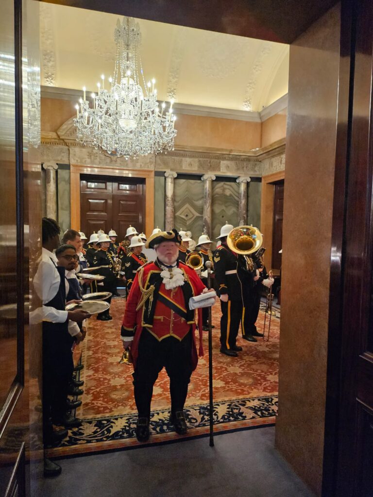 Town Crier London waiting for guests reception