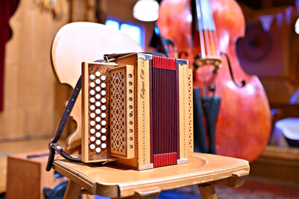Folk music at a corporte event in Switzerland