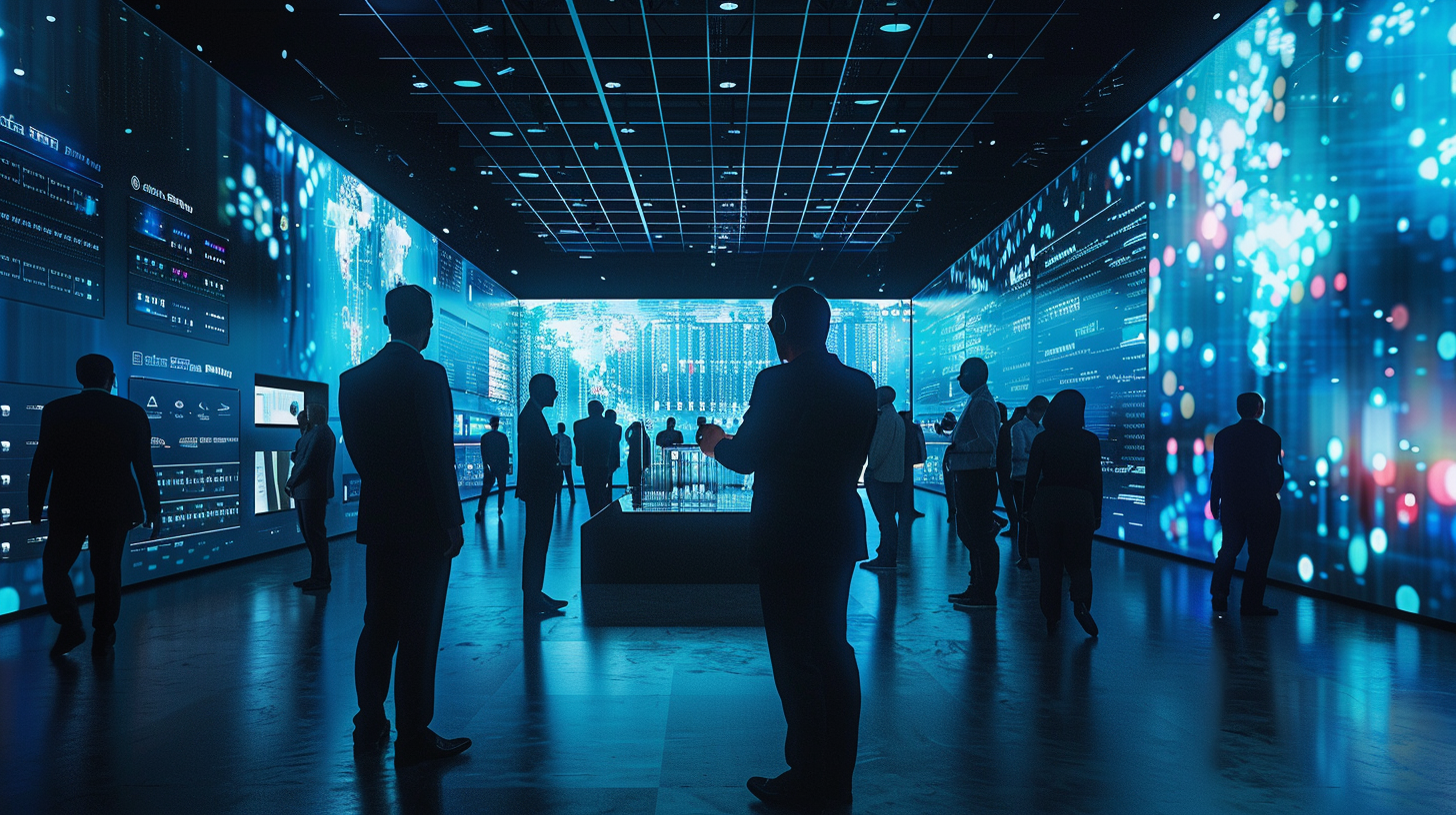 Crowd interacting with technology in the new experiential marketing 2026.
