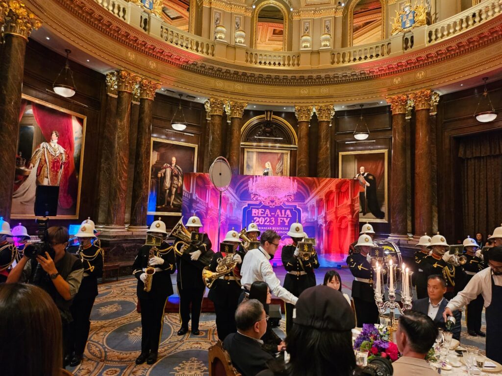 Royal Legion British Band London performing at corporate Gala Dinner